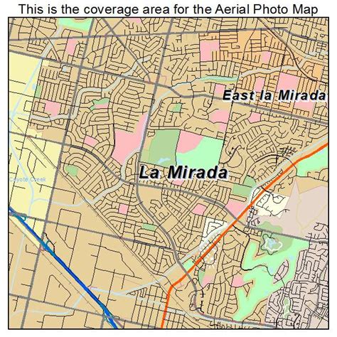 Chilly La Mirada California Map Concept - World Map Colored Continents