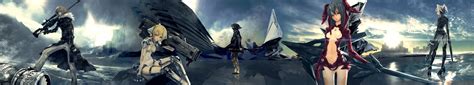 weapon, Anime, Anime girls, Futuristic, Triple screen Wallpapers HD ...