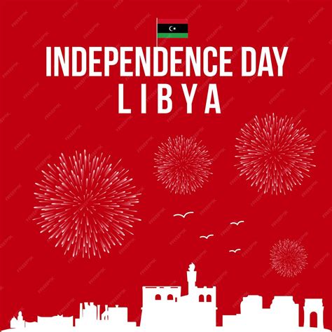 Premium Vector | Happy independence day libya