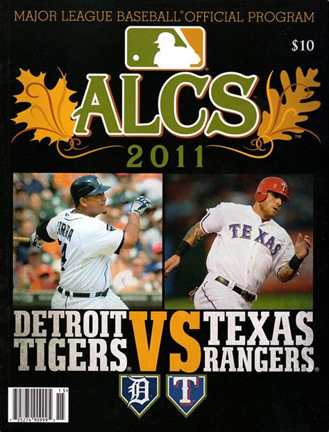 MLB ALCS Program: Texas Rangers vs. Detroit Tigers (2011) | SportsPaper ...