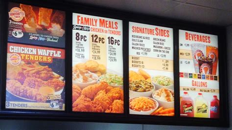 Menu At Popeyes Chicken