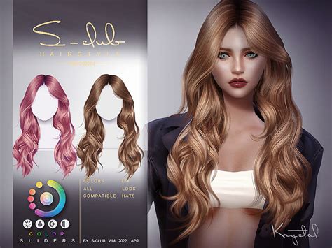 The Sims Resource - Long wavy female hairstyle(Krystal)