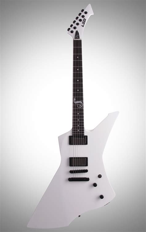 ESP LTD James Hetfield Snakebyte Electric Guitar with Case, Snow White