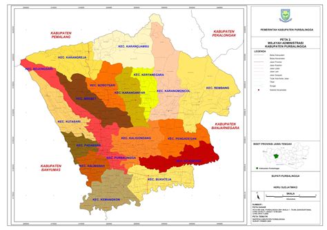 Peta Kota: Peta Kabupaten Purbalingga