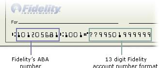 Determine Your Fidelity Routing & Account Numbers