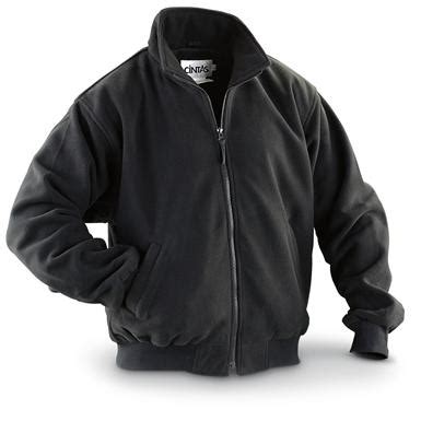 Cintas® Mesh - lined Fleece Jacket, Black - 180098, Insulated Jackets ...