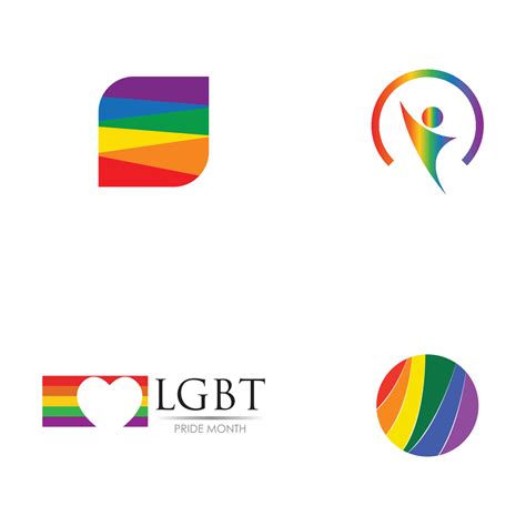 lgbt logo illustration design 4463248 Vector Art at Vecteezy