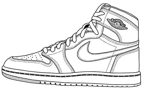 Air Jordan Shoes Coloring Page To Print | Sneakers drawing, Sneakers ...