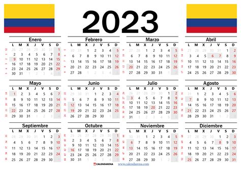 Calendario 2023 colombia con festivos pdf – Artofit