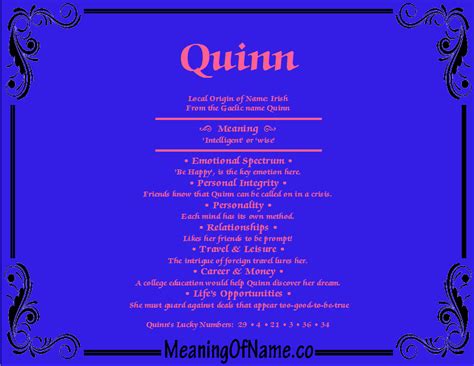 Quinn - Meaning of Name