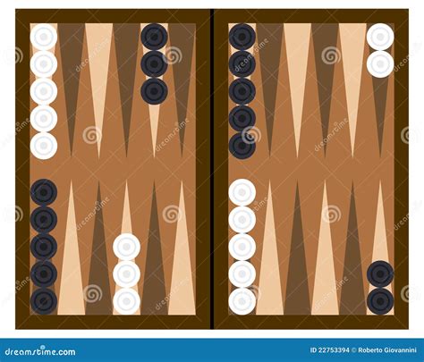 Backgammon Board Game stock vector. Image of competition - 22753394