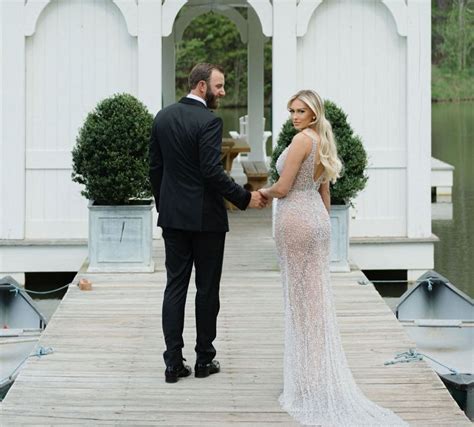 Dustin Johnson looks sharp as Paulina Gretzky shares more images from their wedding day