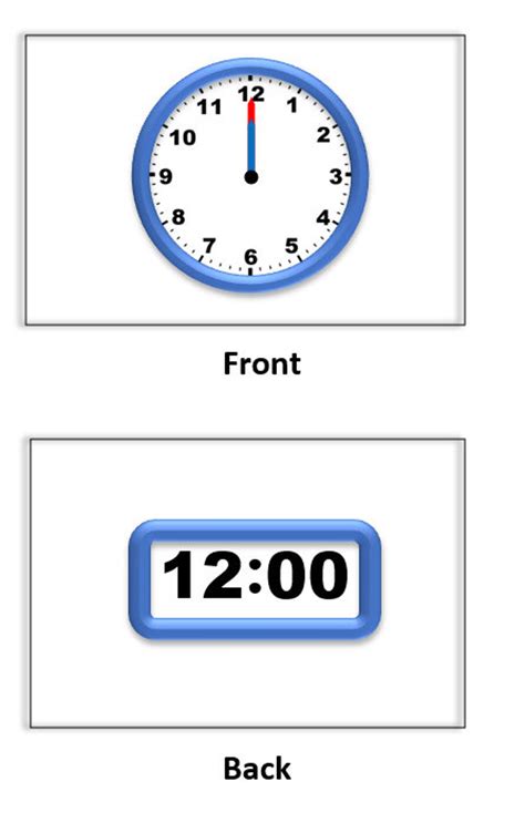 Printable Telling Time Flashcards Look Were Learning Printable | Images and Photos finder