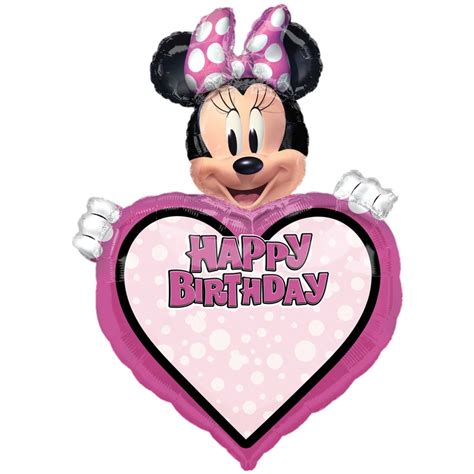 SuperShape Minnie Mouse Forever Personalized Happy Birthday Foil ...