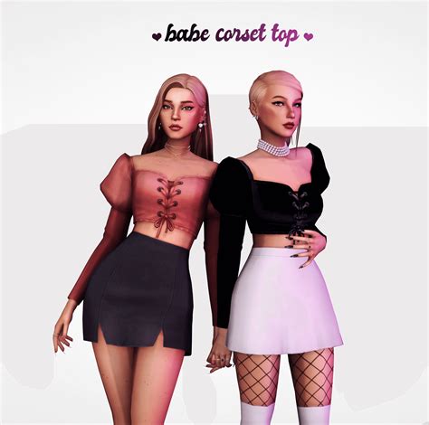 Sims 4 babe corset top | The Sims Book