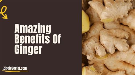 Amazing Benefits Of Ginger - YouTube