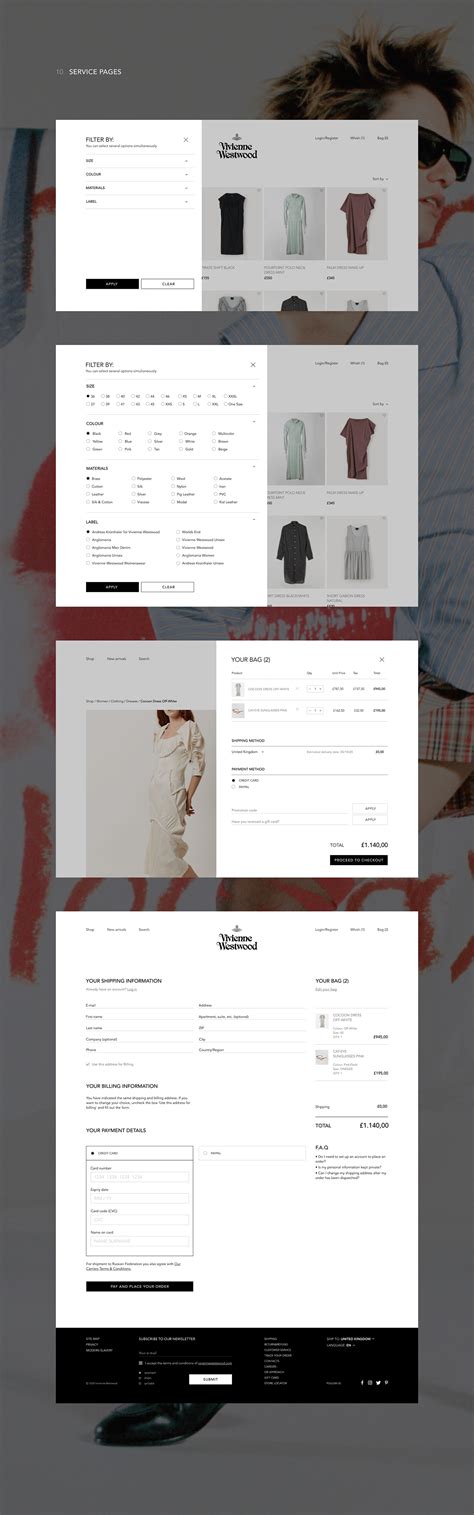 Vivienne Westwood — online store / redesign concept on Behance