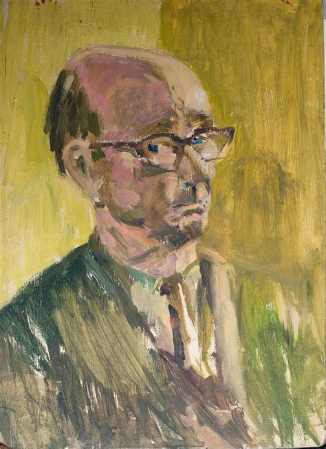 Self portrait of Austrian / American composer and painter Arnold Schoenberg, around 1938 ...