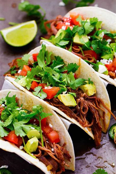 Slow Cooker Beef Carnitas Tacos | The Recipe Critic