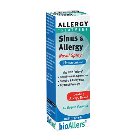 bioAllers Sinus and Allergy Relief Nasal Spray | Fast-Acting Homeopathic Remedy for Congestion ...