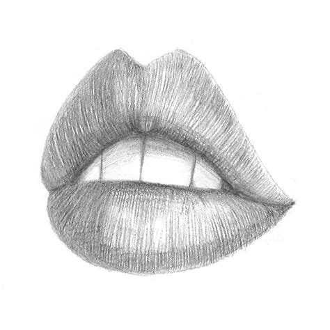 Sad Realistic Mouth Drawing