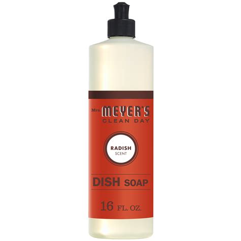 Mrs. Meyer's Clean Day Dish Soap, Radish, 16 fl oz - Walmart.com