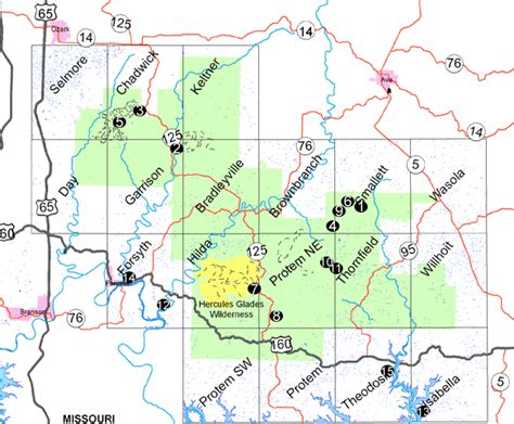 Mark Twain National Forest Map - Maping Resources