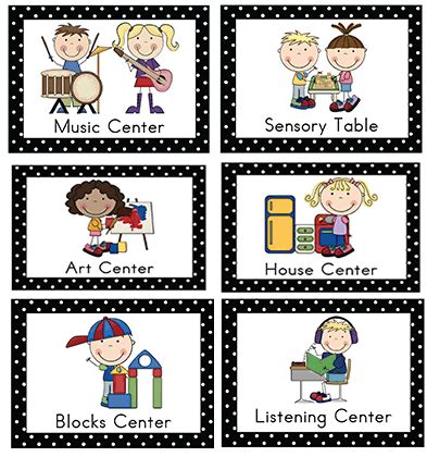 Preschool Classroom Area Signs | Preschool Classroom IDEA