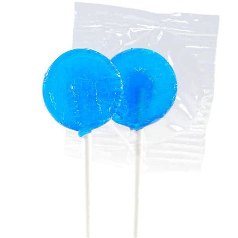 Primrose Blue Raspberry Lollipops: 5LB Bag | Candy Warehouse