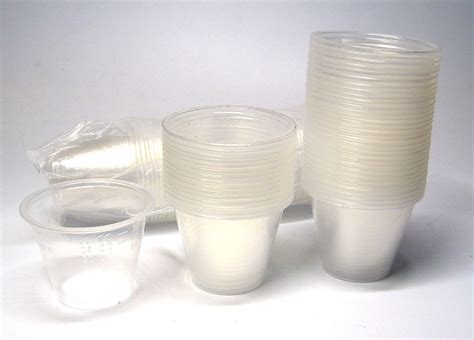 100 Epoxy Resin Mixing Cups 30ml (1 Oz) Graduated Plastic 685784665654 ...