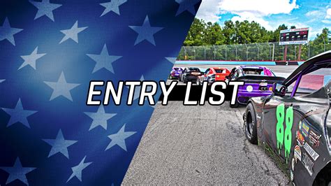 Entry List - New River All American Speedway