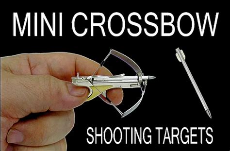 Mini crossbow shooting targets.