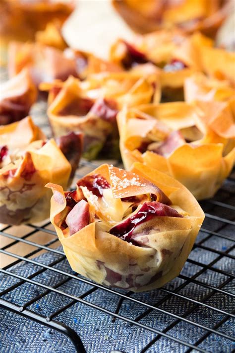Cherry Filo Pastry Tart -- easy recipe | The Worktop