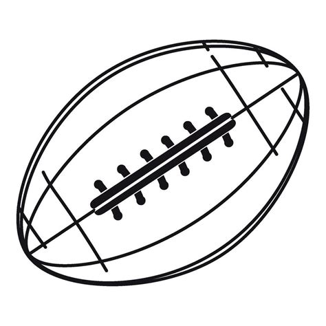 american football ball silhouette illustration over white 24719244 ...