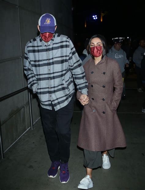 MILA KUNIS and Ashton Kutcher Leaves LA Lakers vs Brooklyn Nets Game at ...