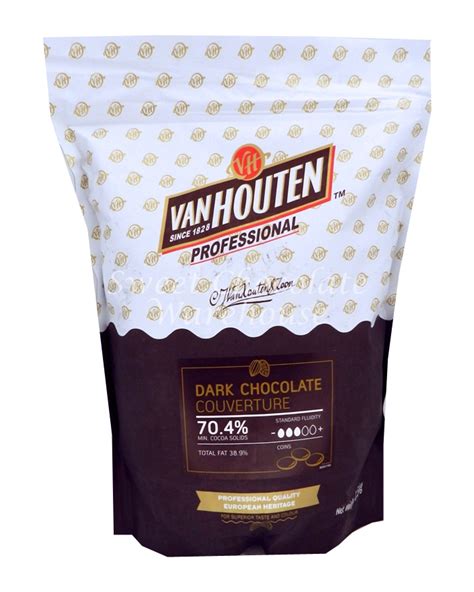 Van Houten Dark Chocolate – Couverture Chocolate 70.4% – 1.5kg | Sweet ...