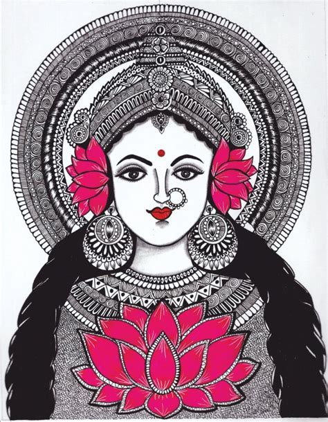 Buy The Grace Of Goddess Lakshmi: Mandala Art Exuding Prosperity And ...