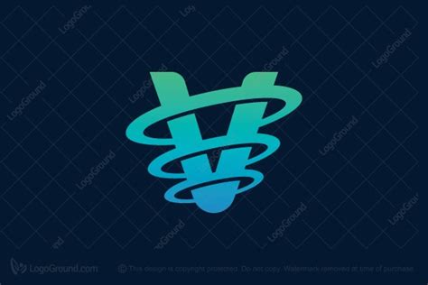 Letter V Waves Logo