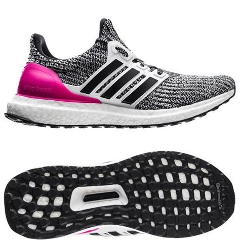 adidas Ultra Boost 4.0 - Footwear White/Core Black/Pink Kids | www.unisportstore.com