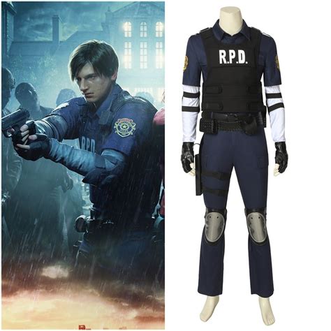 New Resident Evil 2 Remake Biohazard Re:2 Leon Scott Kennedy Cosplay ...