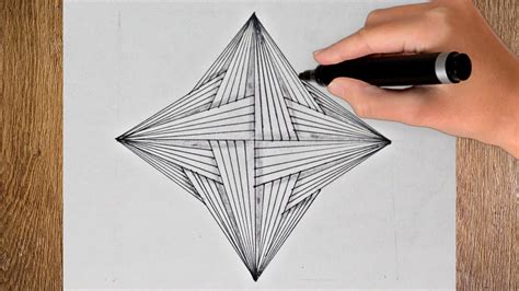 How To Draw 3D Geometric Design ! Spirograph Pattern Drawing ! 3d ...