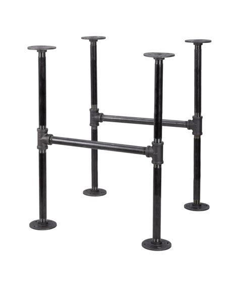 Industrial Pipe Desk Leg Set by Pipe Decor H End Table Metal Pipe Legs ...