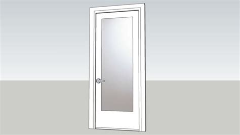 3D Warehouse | Glass panel door, Glass door, Door handle design