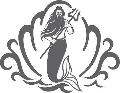 King Triton Trident Clipart - Ana-Candelaioull