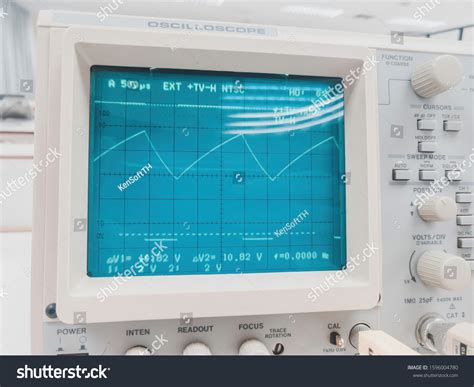 Waveform On Crt Oscilloscope Laboratory Stock Photo 1596004780 | Shutterstock