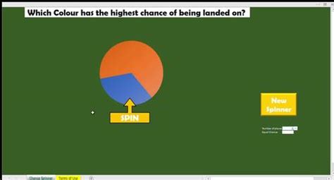 Maths Probability Chance Spinner by Simply Click | TpT