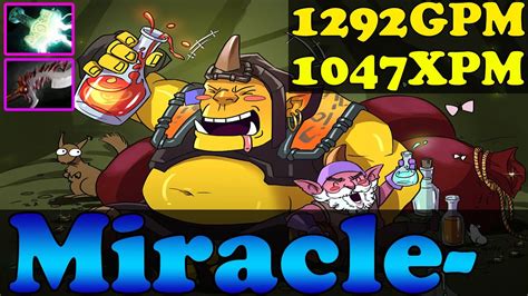 Miracle- Dota 2 - Alchemist With 1292GPM and 1047XPM - YouTube