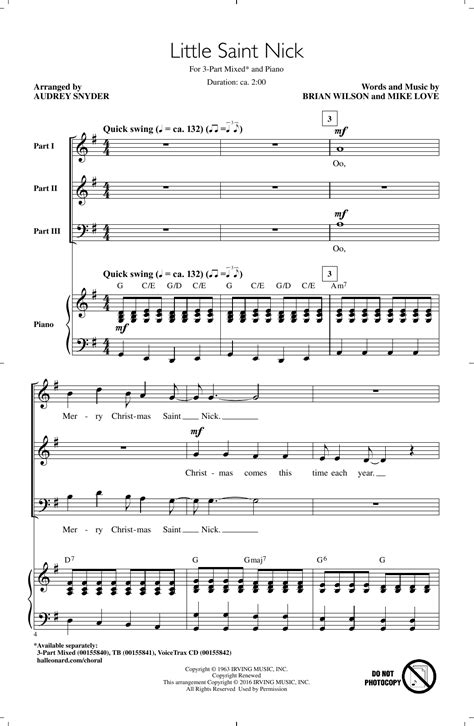 Little Saint Nick | Sheet Music Direct