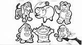 Toy Story Drawing And coloring  Slinky Hamm Mr Potato Head Mrs sketch template