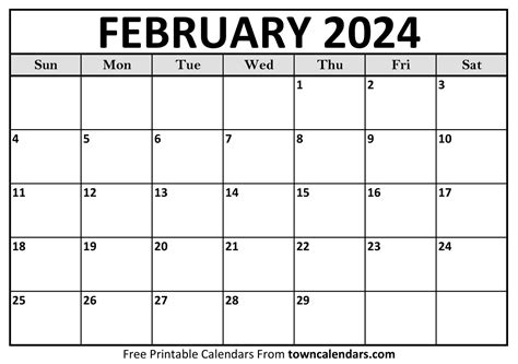 February 2024 Printable Calendar 123 Calendar - Gael Valaria